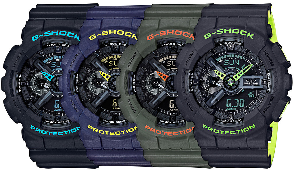G-Shock GA-110LN Layered Neon Color