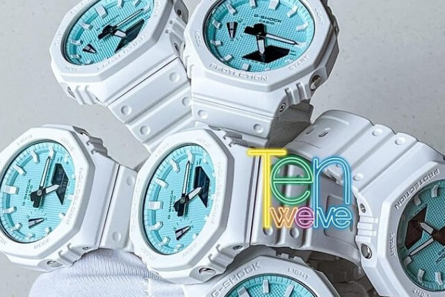 Blue Tiffany-Like G-Shock GA-2100 CasiOak Mod